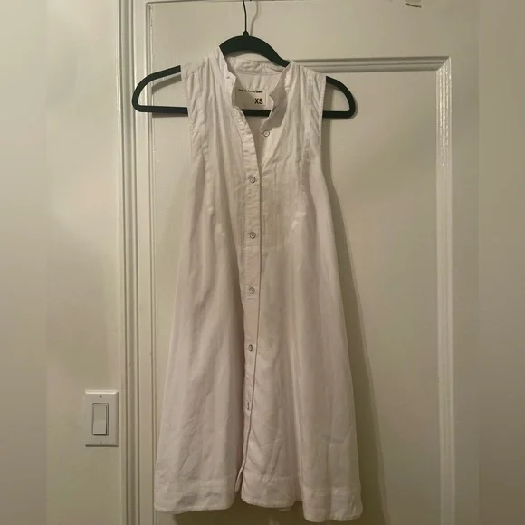 rag and bone white shirt dress rag & bone LOUISA SLEEVELESS DRESS - Shirt dress - white